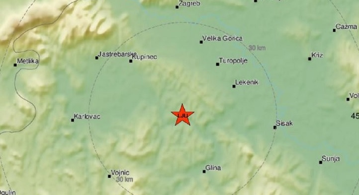 Zabilježen novi zemljotres u Hrvatskoj